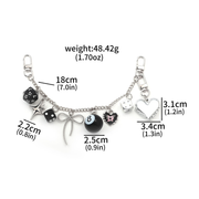 MIDNIGHT LUCKY 8 BAG CHAIN CHARM